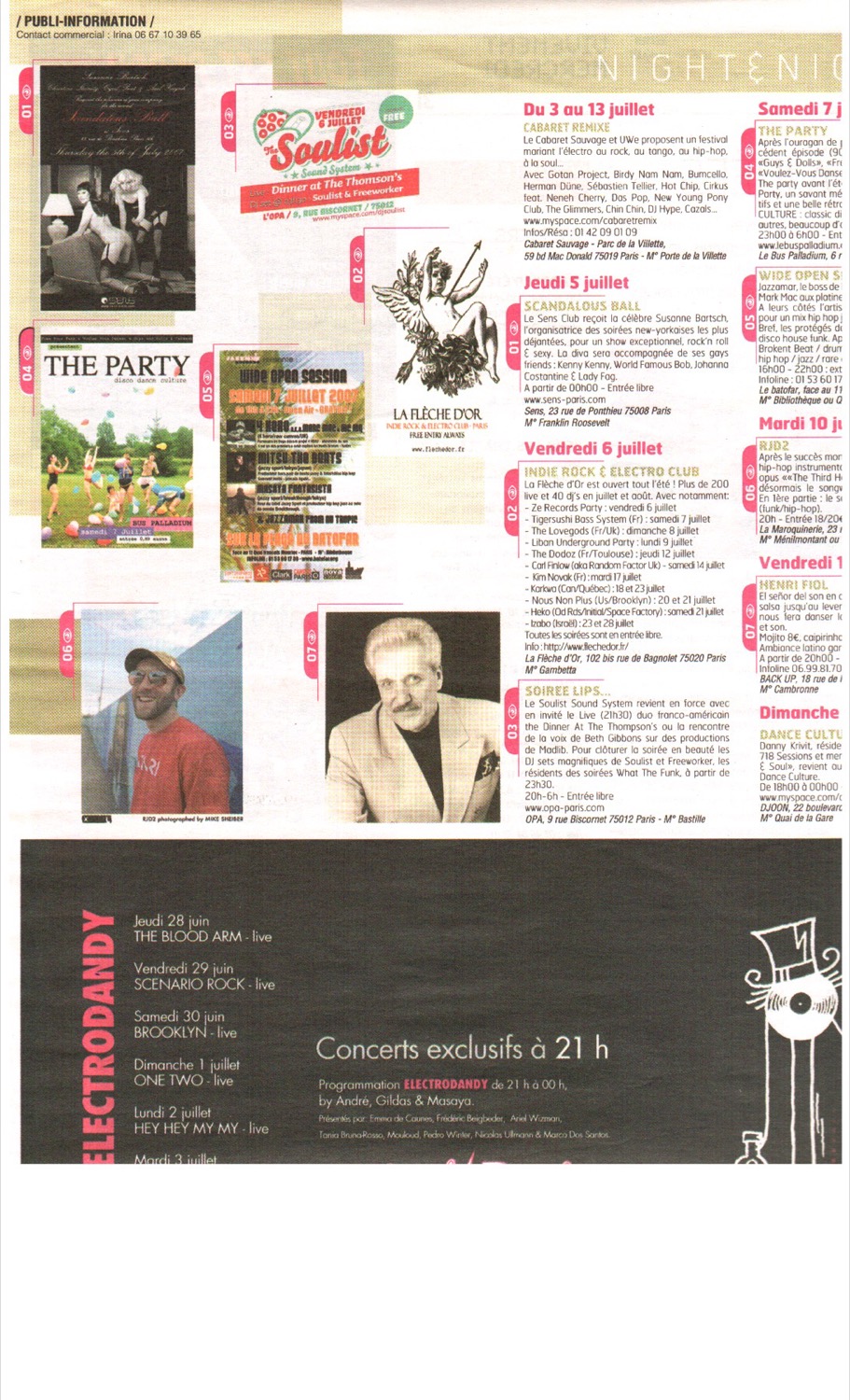 Article du magazine À Nous Paris sur Don't Tell My Booker et Cyril Peret, page 3