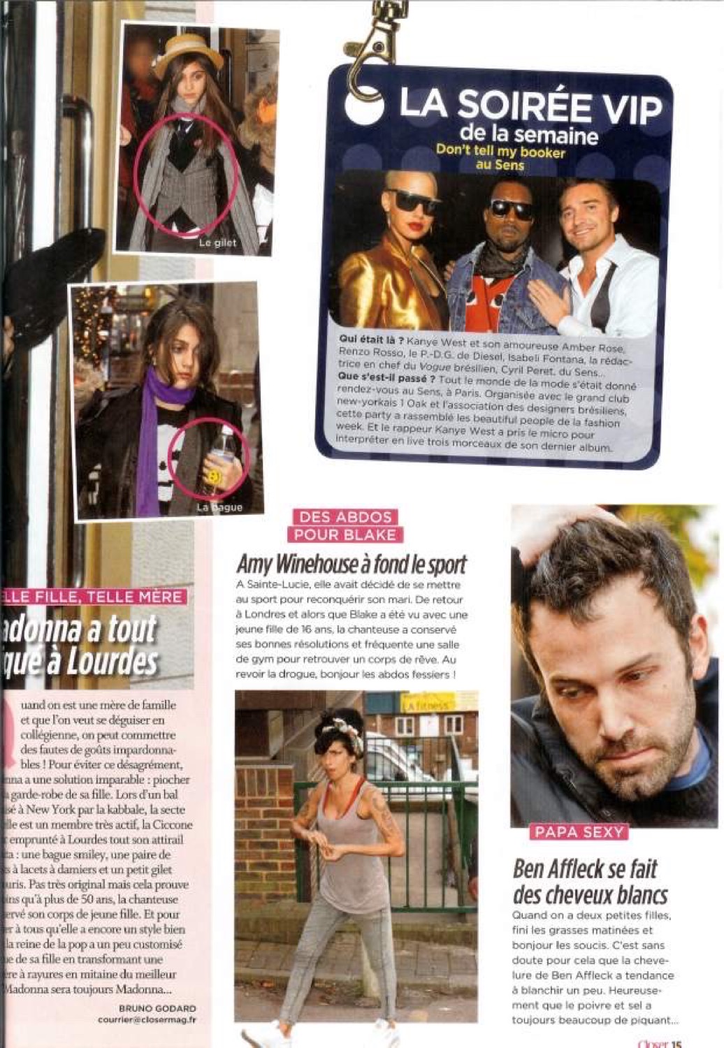 Article du magazine Closer sur Don't Tell My Booker et Cyril Peret, page 2