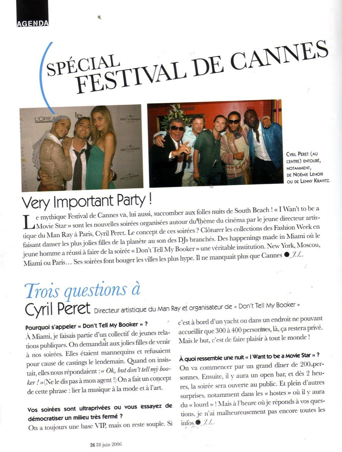 Article du magazine DS sur Don't Tell My Booker et Cyril Peret, page 2