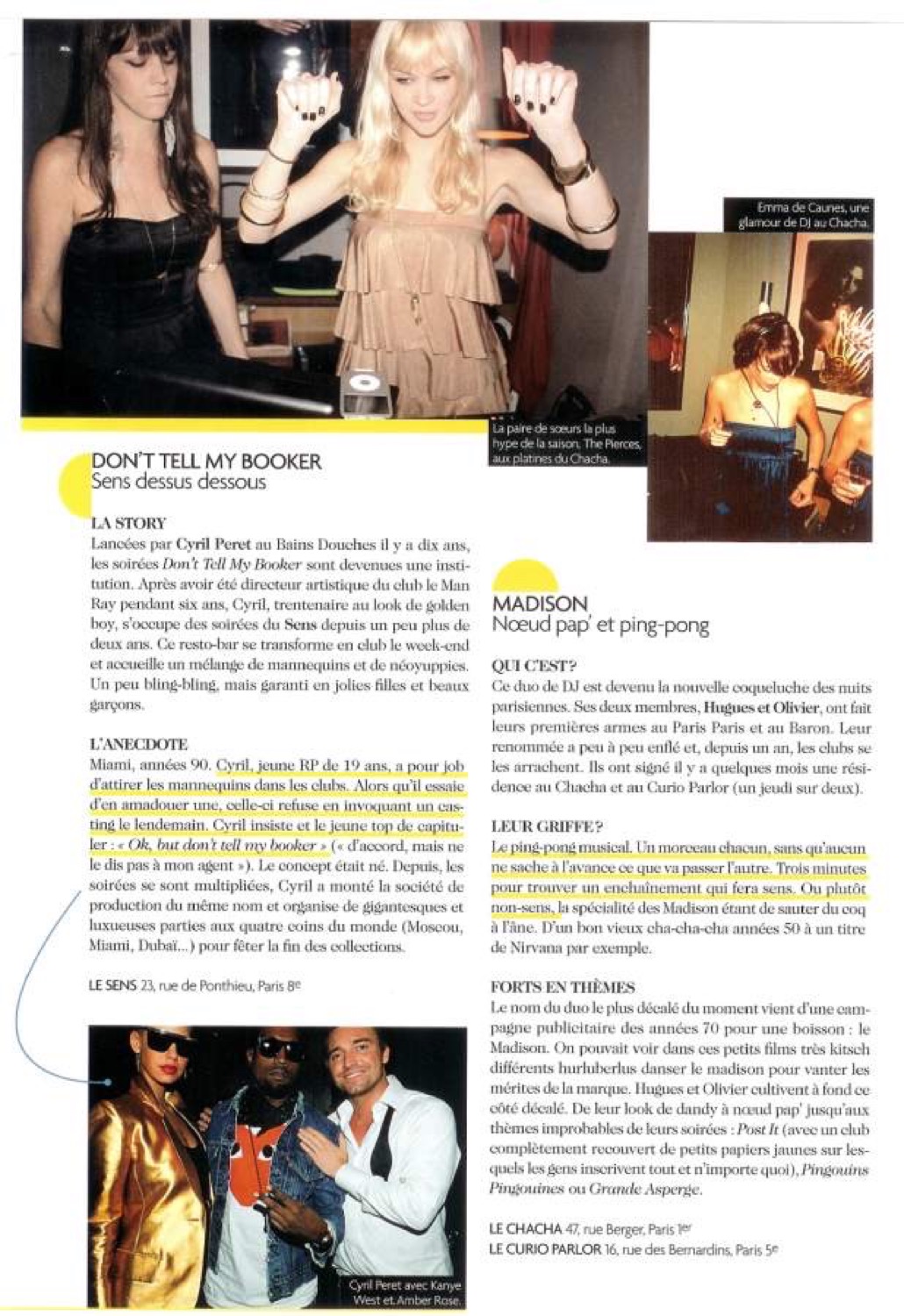 Article du magazine DS sur Don't Tell My Booker et Cyril Peret, page 4