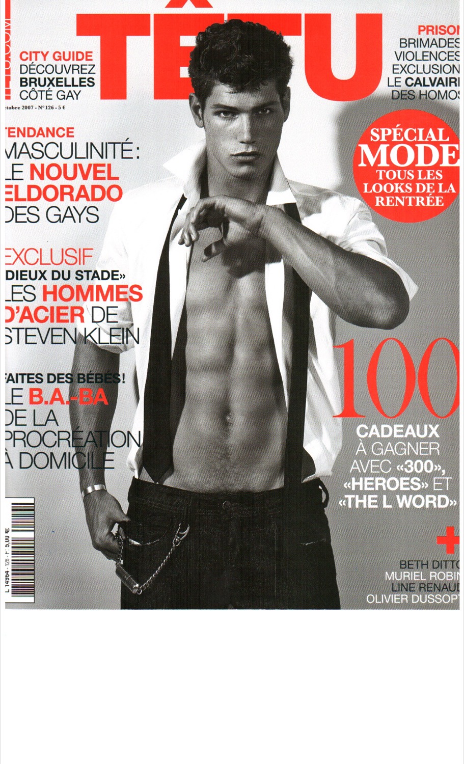 Article du magazine Têtu sur Don't Tell My Booker et Cyril Peret, page 1